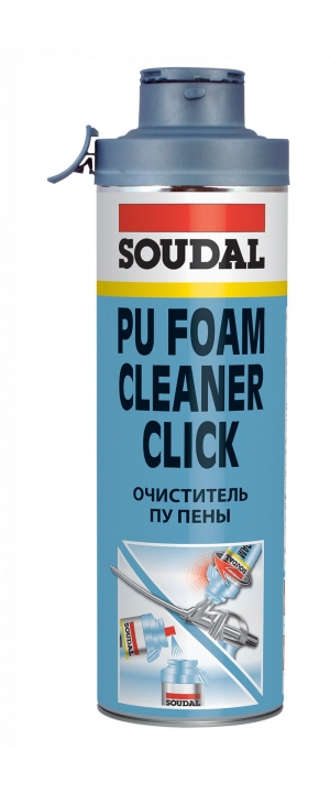 аэрозоль soudal foam cleaner click &amp; clean